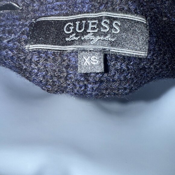 Guess Black Blue Cold Shoulder Sweater Size XS - Picture 4 of 5